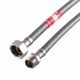 Шланг водяной TUCAI 3/8"x1/2" НВ 0,5м. TAQ MG-3812-500 202468, оплетка из нержавеющей стали - изображение 2