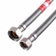 Шланг водяной TUCAI 3/8"x1/2" ВВ 0,4м. TAQ HG-3812-400 200171, оплетка из нержавеющей стали - изображение 2
