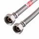 Шланг водяной усиленный TUCAI 1/2"x1/2" ВВ 0,5м. TAQ SUPER HG-1212-500 893, оплетка из нержавеющей стали - изображение 2