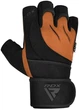 Перчатки для фитнеса RDX MICRO TAN/BLACK PLUS-L Черные (WGM-L4TN-L+) - изображение 2
