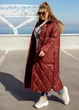 Зимняя куртка-пальто 6024121 Бордовый 62-64 - изображение 3
