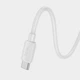 Кабель Hoco X96 (Type-C to Type-C, потужність 60W, 3А, довжина 1 м, кабель для заряджання, швидка зарядка) - Білий - зображення 3