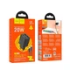 Сетевое зарядное устройство Hoco N55 (2 USB, 2 Type-C, QC3, PD 20 Вт, 3.0 А, кабель Type-C to Type-C, быстрая зарядка, кабель 1 метр) - Черный - изображение 5