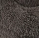 Пушистая плюшевая лежанка - пуфик для котов и собак Fluffy мягкая круглая подушка лежак для домашний животных, М (60 см), капучино (99474911) - изображение 6