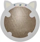 Когтеточка для котят картонная в форме хомяка с кошачьей мятой Trixie 31*2,5*32,5 см светло-серая - изображение 3