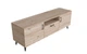 Тумба Лэстер на конусных ножках Ferrum-decor 48x139x38 Черный металл ДСП Дуб Сан-Марино 16 мм (LEST105) - изображение 2