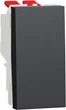 Переключатель 1-клавишный перекрестный Schneider Electric Unica New 10А, 1 модуль Антрацит (NU310554) - изображение 1