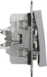 Выключатель 1-клавишный с подсветкой Schneider Electric Asfora Самозажимной Сталь (EPH1400162) - изображение 3