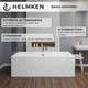 Ванна акрилова Helmken Alvaro 180x80 см (4E24M88026) комплект 2 в 1: прямокутна ванна, ніжки - зображення 12