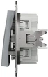 Кнопка двойная Schneider Electric Asfora самозажимная Сталь (EPH1100162) - изображение 3