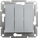 Выключатель 3-клавишный Schneider Electric Asfora 10A Сталь (EPH2100162) - изображение 6