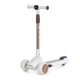 Детский складной самокат Scooter Sky 8106 колеса светятся со световыми и звуковыми эффектами Бело-коричневый - изображение 1
