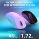 Игровая мышь Attack Shark X3 White: Беспроводная (2.4GHz / BT 5.2 / USB), сенсор PAW3395 26000 DPI - изображение 3