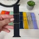 Силиконовый Ремешок Ocean Band для Apple Watch 42,44,45,49 мм Черный - изображение 2