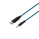 Игровые проводные огольные Наушники Hoco W105 Joyful синий - изображение 6