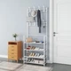 Вешалка для одежды (154х60х29,5см) New simple floor clothes rack, Белая / Стойка для вещей - изображение 6