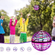 Шар летающий FLYING SPINNER розовый с LED подсветкой и USB зарядкой для активных игр и фокусов - изображение 6