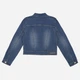 Подростковая джинсовая курточка для девочки Calvin Klein 931504455 140 см Синяя (1159825120) - изображение 4