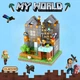 Магнитный конструктор Minecraft "Двухэтажный дом", Конструктор Майнкрафт для детей, 414 деталей - изображение 1