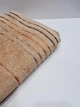 Полотенце махровое банное Parisa Stripe Cotton 70*140 Бежевое - изображение 2