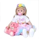 Силіконова Колекційна Лялька Реборн Reborn Дівчинка ( Вінілова Лялька Lisa Doll 28) NPK Висота 60 см - изображение 3