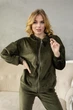 Спортивный костюм велюровый женский Bonita 56 Хаки (106Х56) - изображение 2
