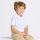 Дитяча футболка поло JHK KID POLO, з коміром, біла, розмір 128, на 7/8 років - зображення 1
