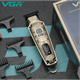 Беспроводная машинка для стрижки VGR V-901 Бронза с LED-дисплеем (4 насадки) (52775) - изображение 4