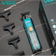 Триммер для бороды и стрижки VGR V-961 Прозрачный с LED-дисплеем (открытый ножевой блок) (52782) - изображение 6