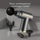 Масажер ручний ударний для тіла Mini Massager Gun (4 насадки), Сірий - зображення 3