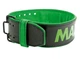Пояс для важкої атлетики MadMax MFB-302 Quick Release Belt шкіряний Black/Green XL - зображення 4