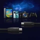 Кабель Choetech ХСС-1035 USB-C to USB-C PD3.1 240 Вт 1 м Black (43-00130) - зображення 7