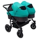 Коляска 2 в 1 для двойни Bair Sorento DUO BS-01 бирюзовый / графит - изображение 6