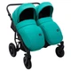 Коляска 2 в 1 для двойни Bair Sorento DUO BS-01 бирюзовый / графит - изображение 7