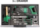 Ящик с инструментом Toptul Pro-Line 3 секции 104 предмета (GCAZ0013) - изображение 4