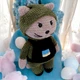 Мягкая плюшевая игрушка handmade Котик ЗСУ 33 см амигуруми вязаный крючком - изображение 6
