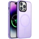 TPU+PC чохол Metal Buttons with MagSafe Colorful для Apple iPhone 12 Pro / 12 (6.1") Бузковий - изображение 1