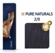 Краска для волос Wella Koleston 2/0 Черный 60 мл - изображение 1