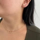 Золотые серьги с фианитами. Сд448 - изображение 4