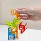 Розвиваюча гра - балансир "Chair Stack" дитяча настільна головоломка "Вежа зі стільців", 36 шт, різнобарвна (99678667) - зображення 2