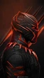 Дерев'яний фігурний пазл Black Panther (Чорна пантера), А1, Дерев'яна коробка 500+ елементів - изображение 1