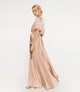 Вечірня світла довга сукня на короткий рукав JadFashion XL бежевий 43285493 - зображення 3