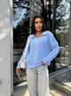 Теплый голубой свитер Pawa L/XL голубой 43403041 - изображение 5