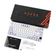 Клавиатура механическая безпроводная Ajazz Ak820 PRO с RGB-подсветкой и поддержкой HOT-SWAP White-Purple + Гравировка ENG\UA\RU - изображение 2