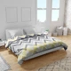 Пододеяльник Home Line евро 205x220 см Серо-желтый Ранфорс (188332 HL) - изображение 1
