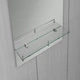 Дзеркало настінне ZERIX LAGUNA MRZ03-50x70x11 прямокутне з дугоподібним верxом та полицею (ZX5622) - зображення 2