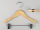 Набор 5 шт детские плечики Wooden Hanger 30 см деревянные светлые костюмные - изображение 2