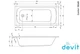 Ванна акрилова DEVIT Comfort 180х80 см 18080123 з ніжками POOTSET01U - зображення 2