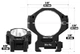 Кольца Discovery Scope Mount Rings 6061 Series (35 мм) Medium на Picatinny. ВН - 14.5 мм - изображение 4