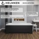 Ванна акриловая Helmken Edelva 160x70 см (61796A4B07) комплект 2 в 1: прямоугольная ванна, Черный подголовник - изображение 5